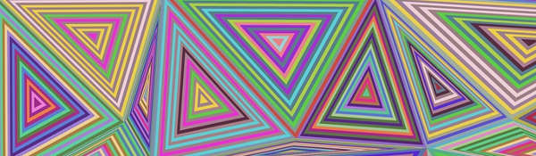 Image of multicoloured triangles indicating complexity