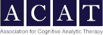 Dark blue and white logo for Association for Cognitive Analytic Therapy