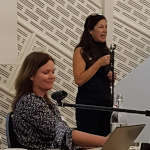 Image of Karen Shannon and Marisol Cavieres presenting about their 6 month CAT Skills training course