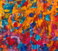 a multicoloured abstract painting