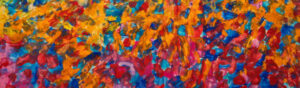 a multicoloured abstract painting